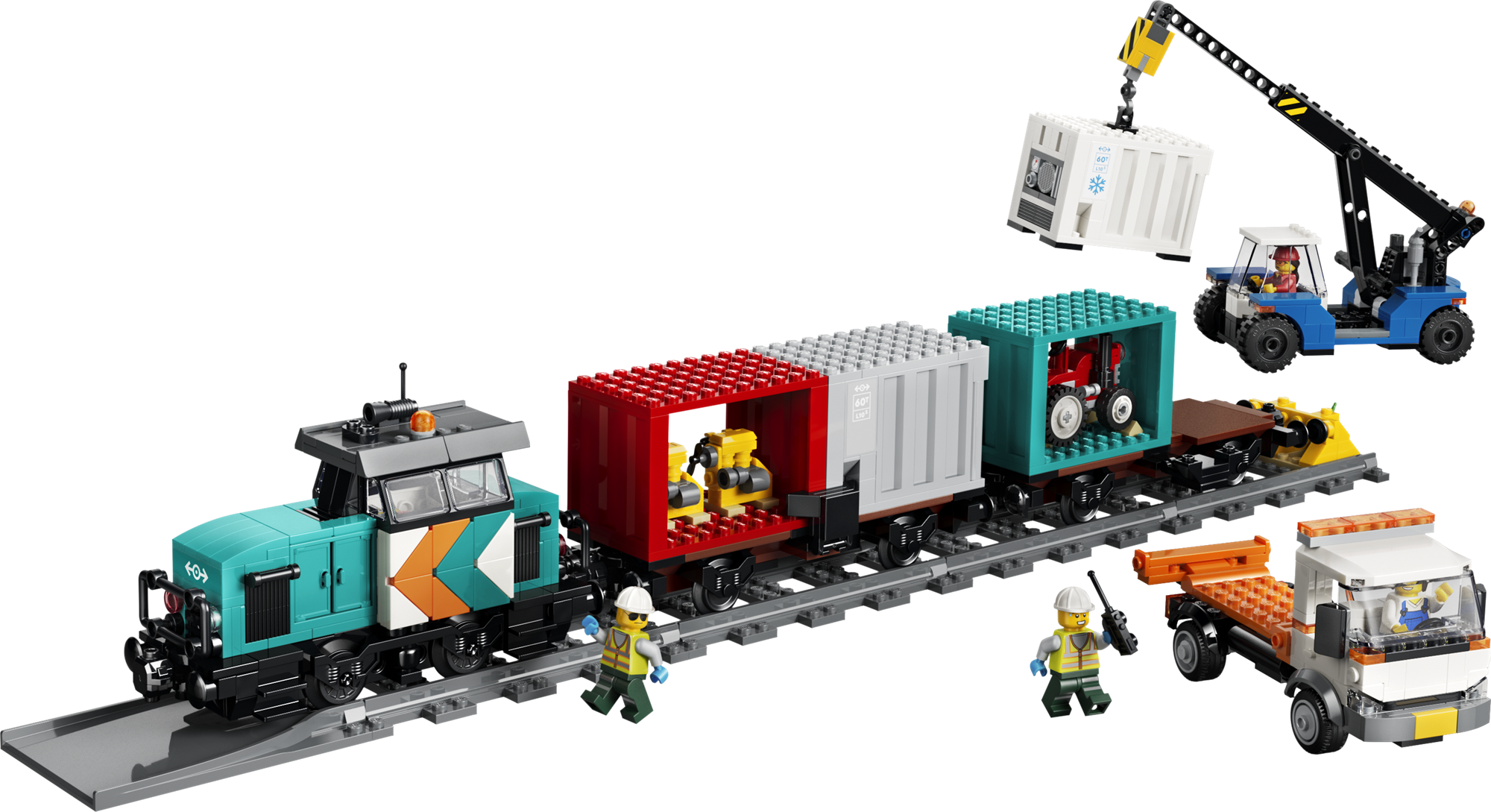 LEGO® City 60509 Port Freight Train with Crane and Truck