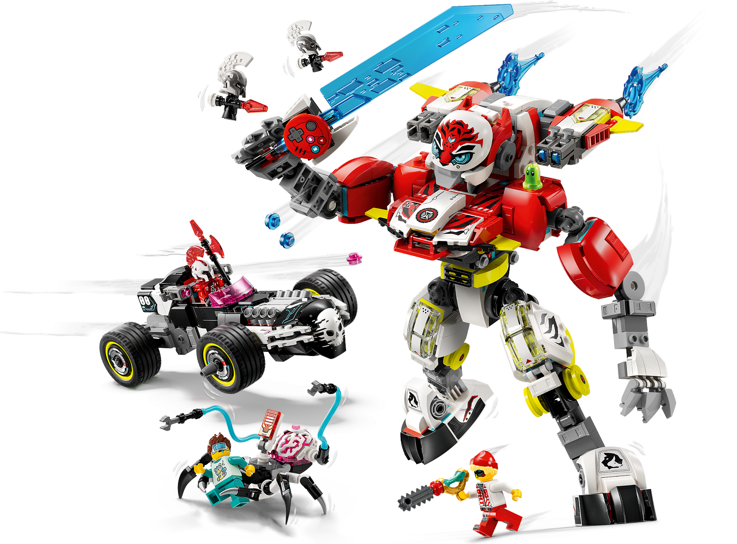 LEGO® DREAMZzz™ 71497 Coopers Tiger-Mech und Zero's Hot Rod Auto