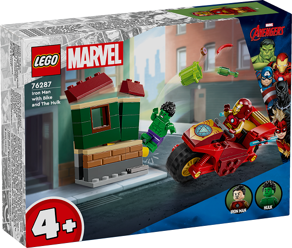 LEGO stavebnice LEGO® Marvel 76287 Iron Man s motorkou a Hulk