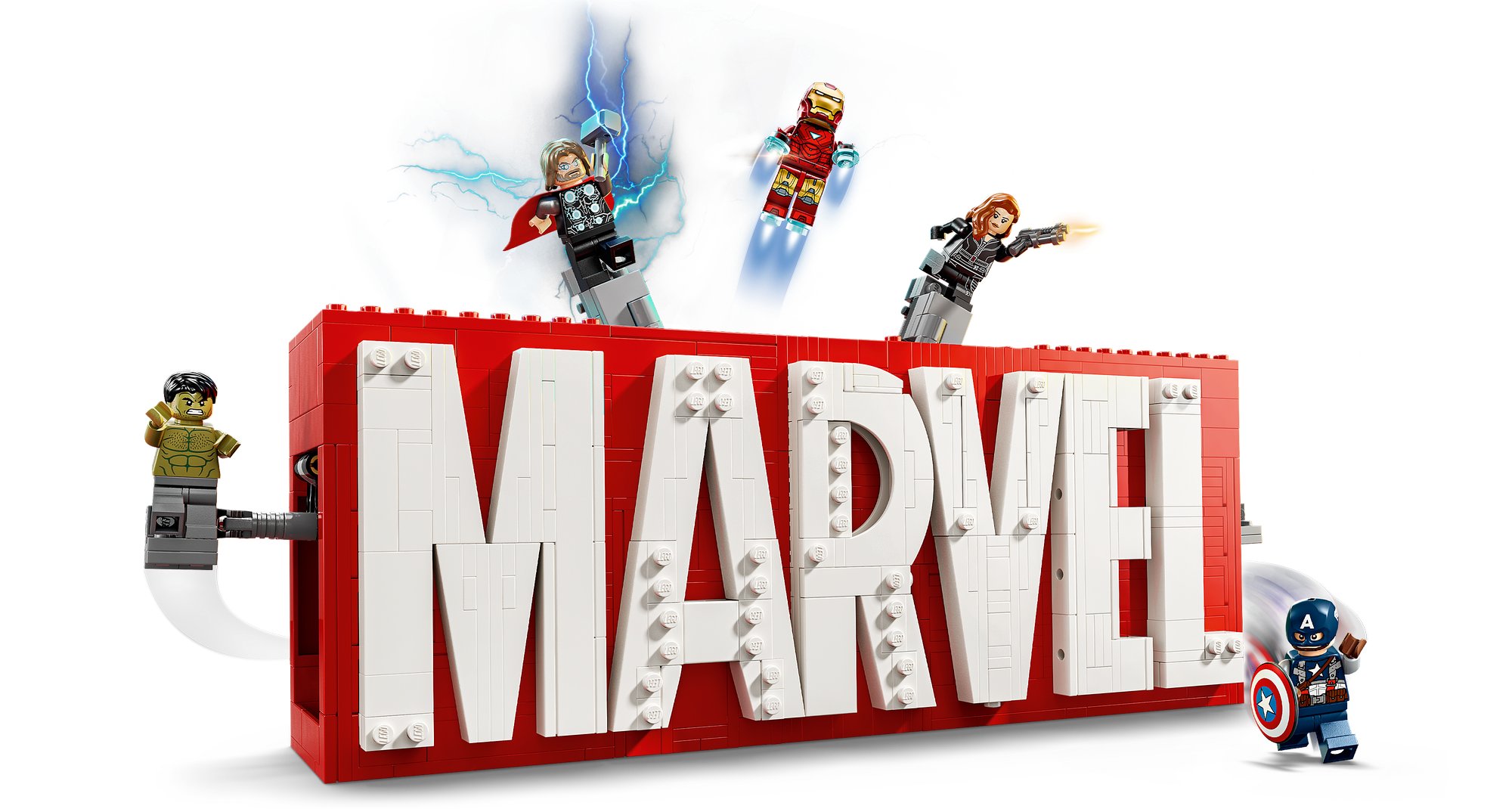 LEGO® Marvel 76313 MARVEL Logo & Minifiguren