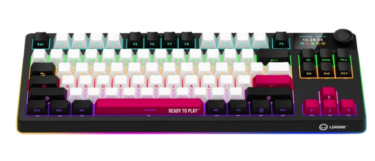 LORGAR KBP70TKLW gaming keyboard, TKL black/red - CZ