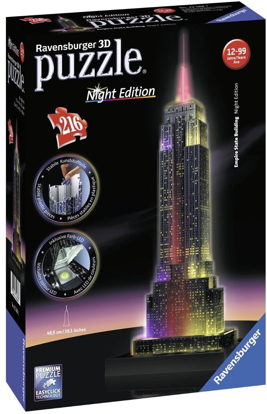 Ravensburger 3D Puzzle 125661 Empire State Building (Night Edition)