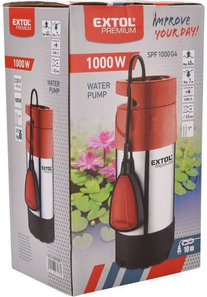 EXTOL PREMIUM čerpadlo ponorné tlakové, 1000W, 5500l/h, 8895008