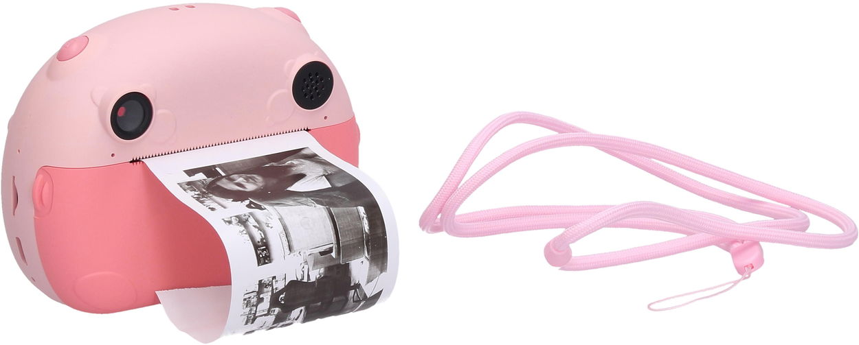 Dětský fotoaparát Wiky Dětský digitální fotoaparát s tiskárnou růžový