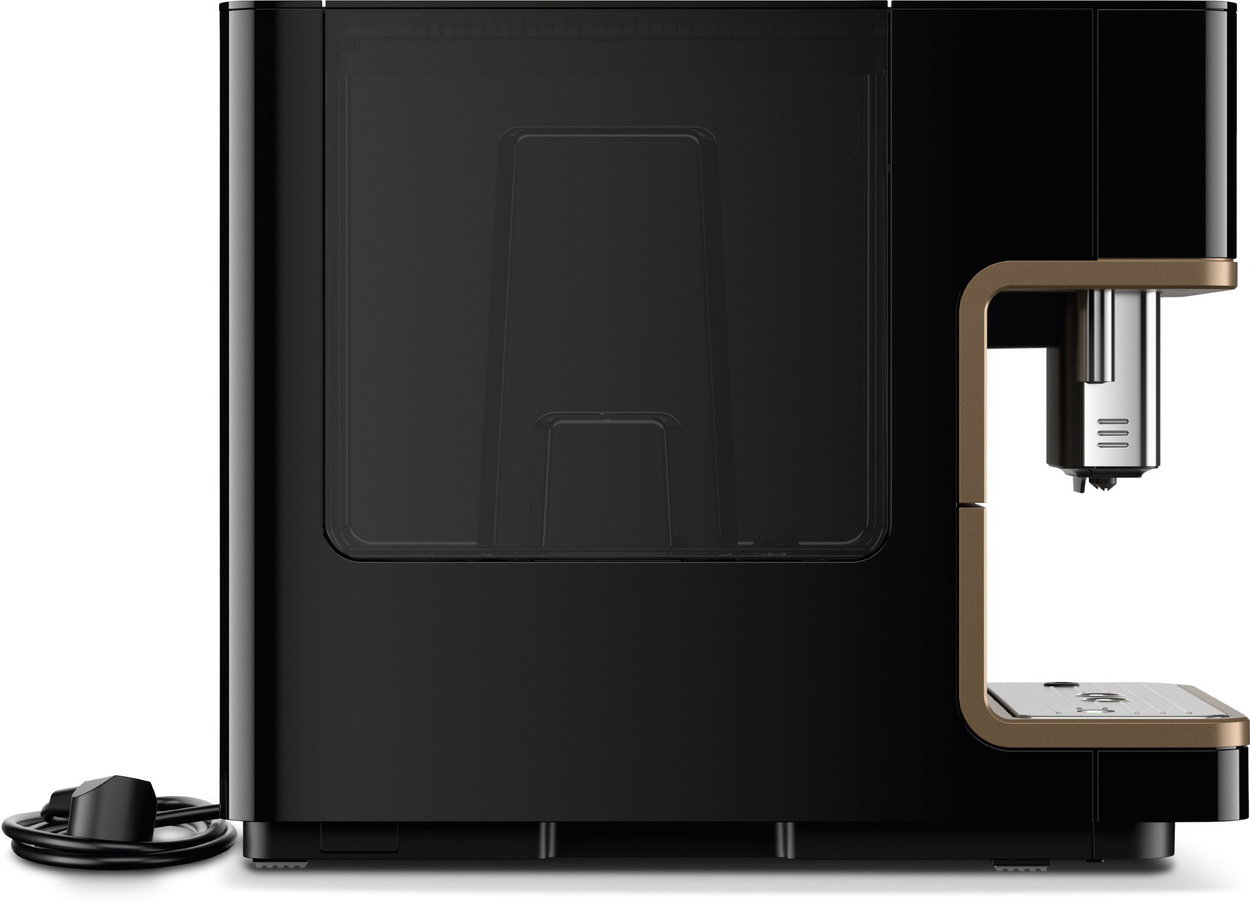 Miele CM 6360 Automatic Coffee Machine, Obsidian Black PearlFinish