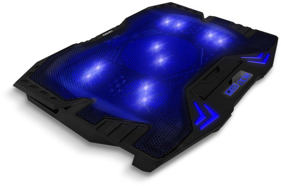 EVOLVEO Ania 5 laptop cooling pad, laptop cooling stand, blue backlight