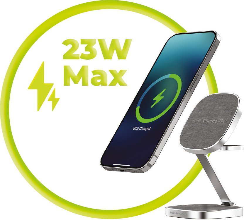 Nabíjecí stojánek Mobile Origin TravelCharge PRO Silver