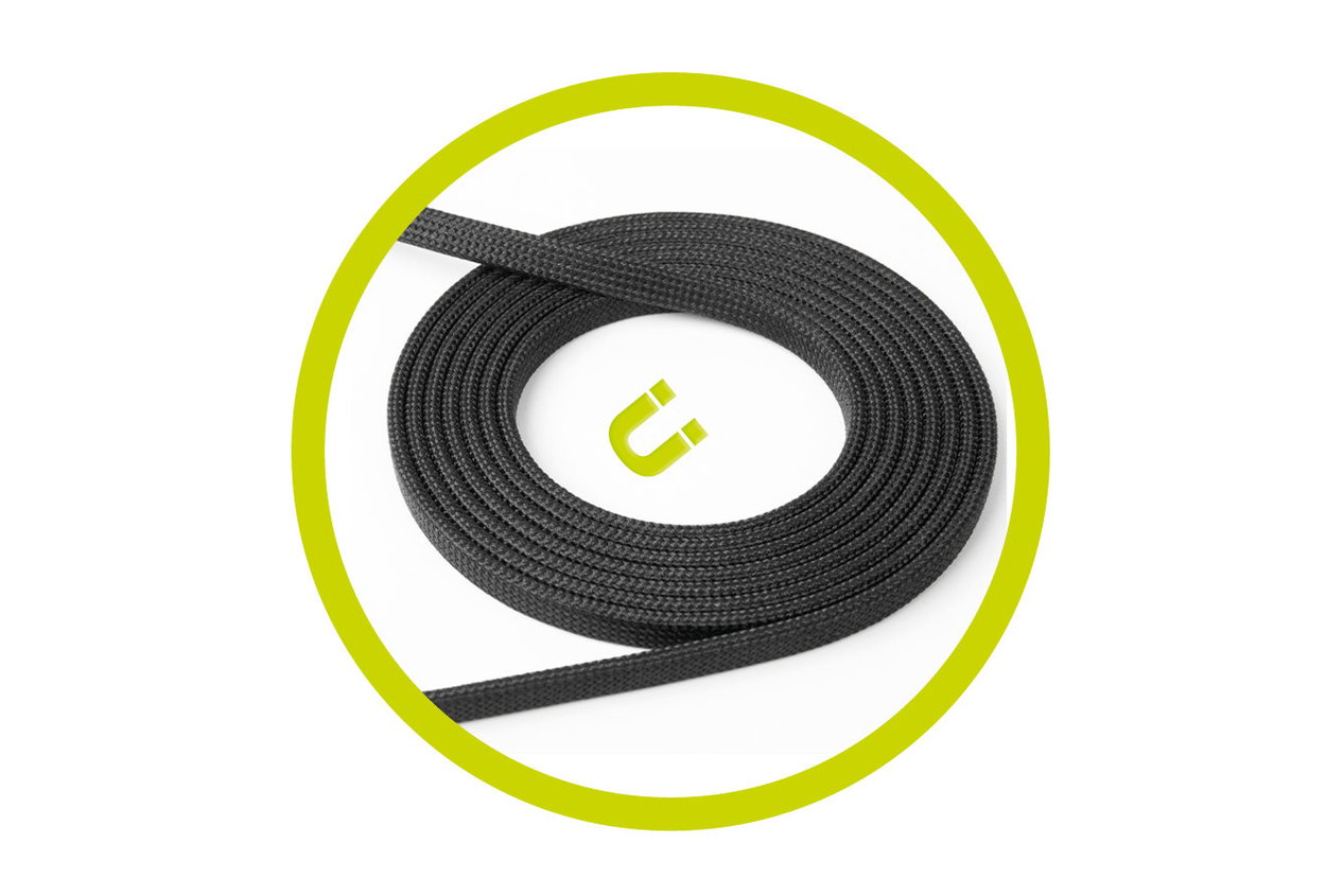 Mobile Origin Magnetic Flat Patented Original Cable USB-A to USB-C 1m, Black