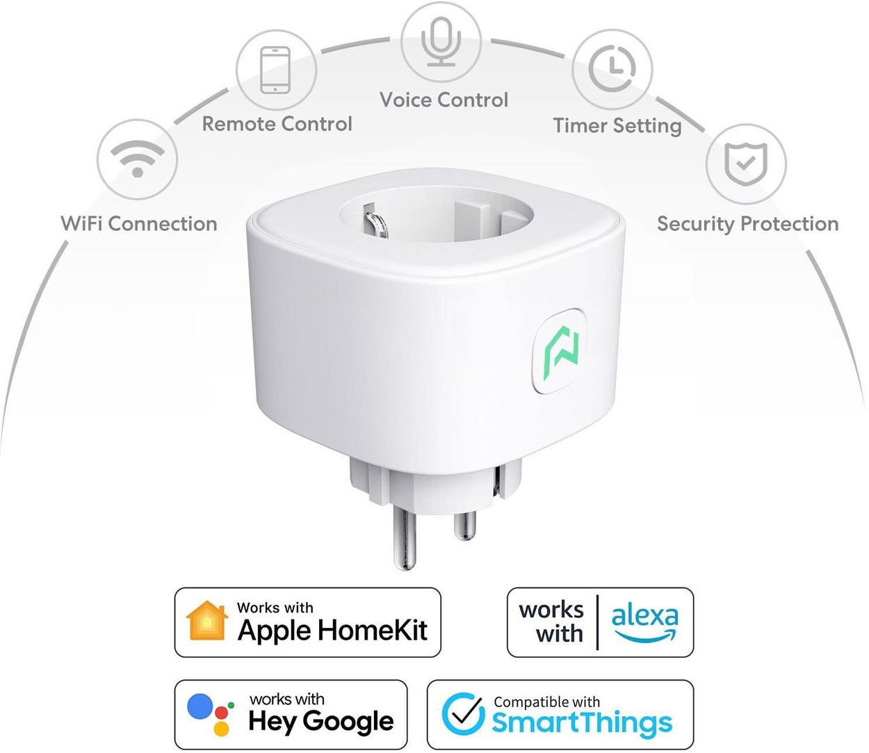 Chytrá zásuvka Meross Smart Wi-Fi Plug without energy monitor
