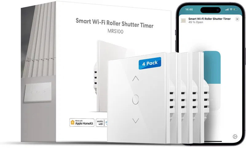 Meross Smart Wi-Fi Roller Shutter Timer Switch (4 pack)