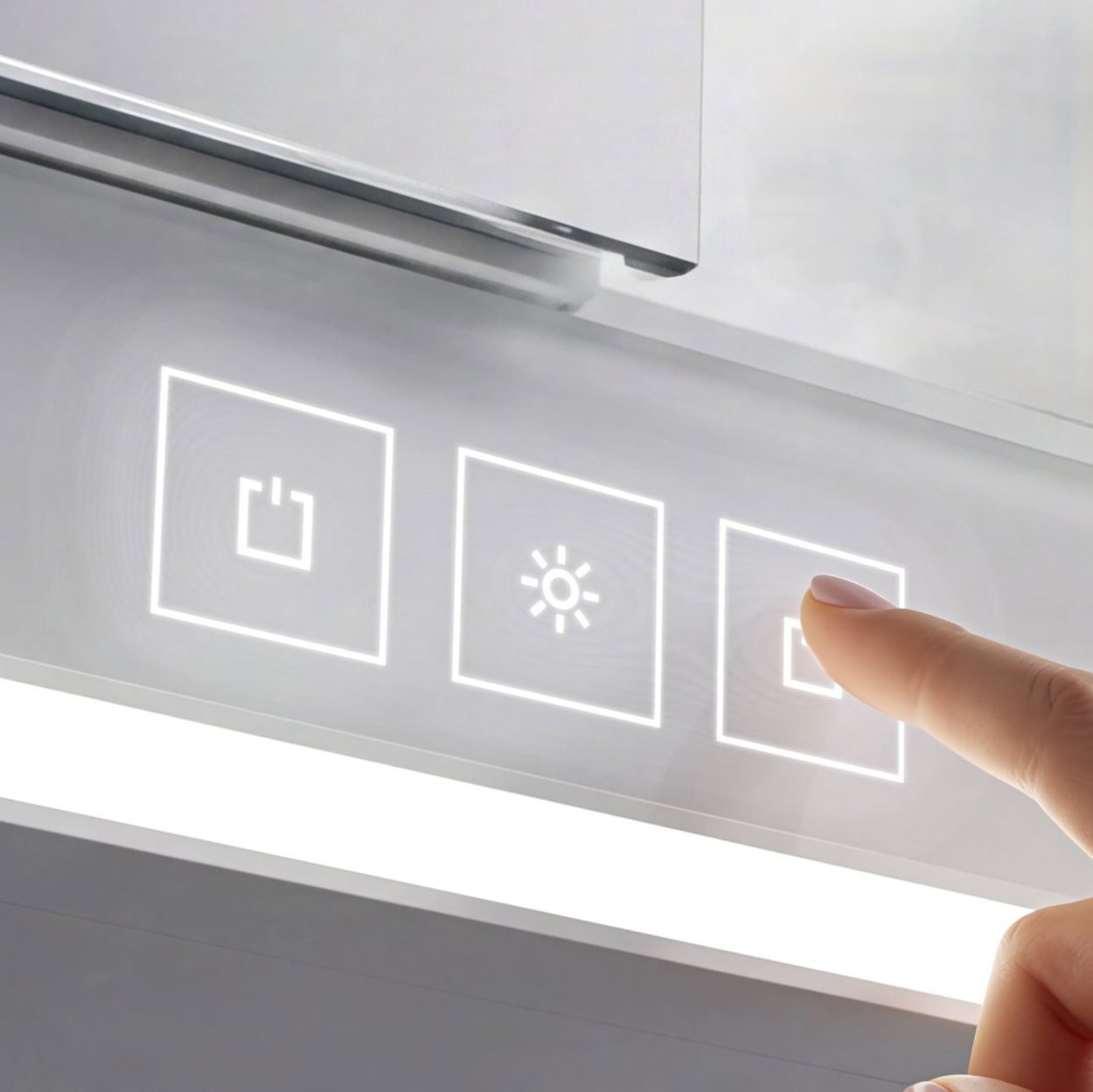 Nimco LED zrcadlová skříňka 40 cm bílá levá – dotykové nastavení jasu a barvy GAB-10000LVX-05
