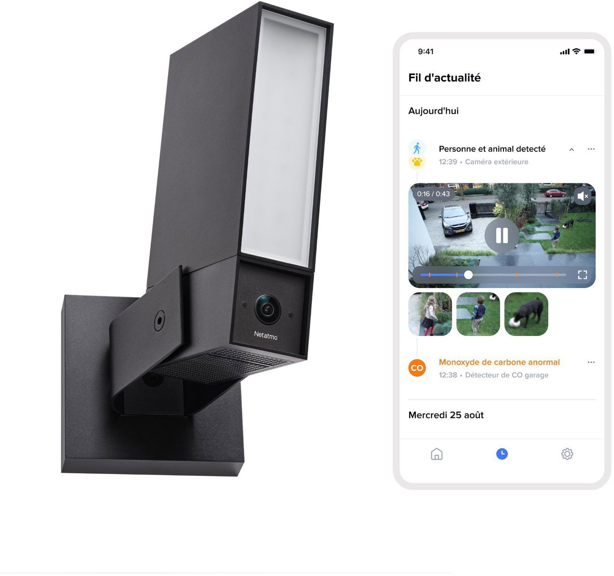 Netatmo Outdoor Camera ORIGINAL IP camera, black