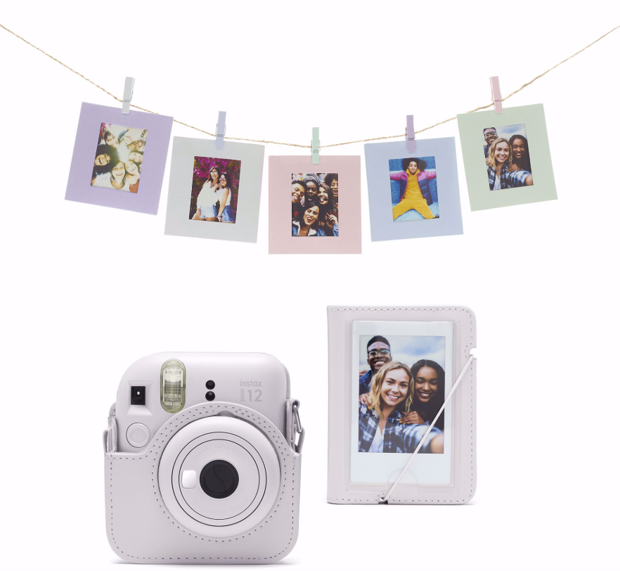 Fujifilm Instax mini 12 Camera Case - Accessory kit Clay White