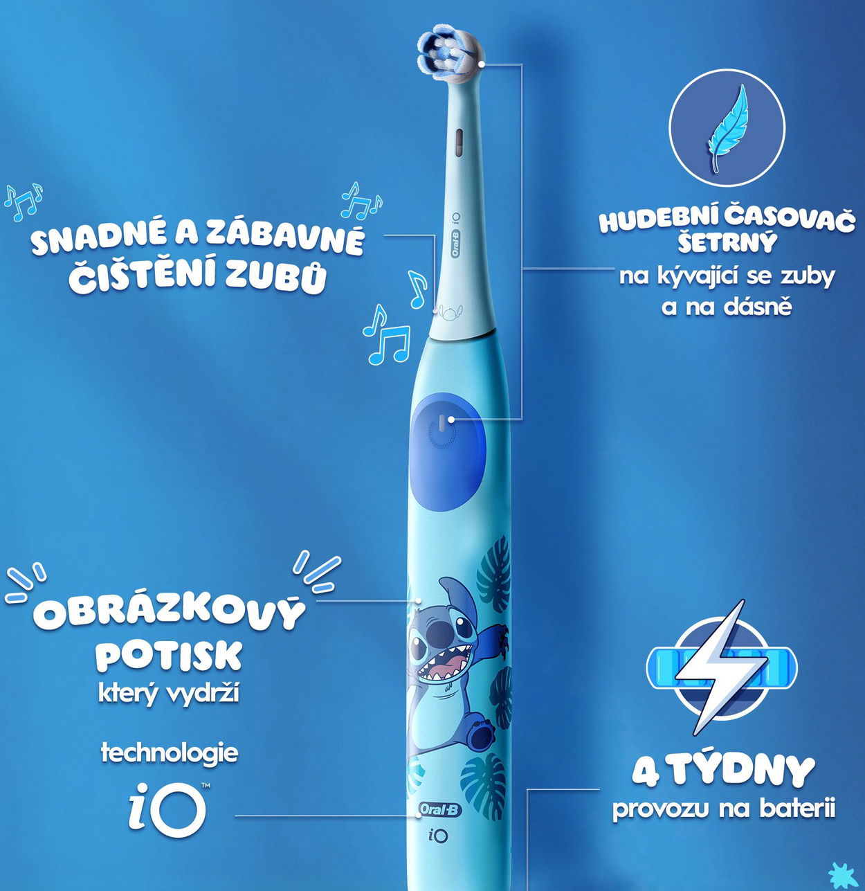Elektrický zubní kartáček Oral-B iO Kids Disney Stitch