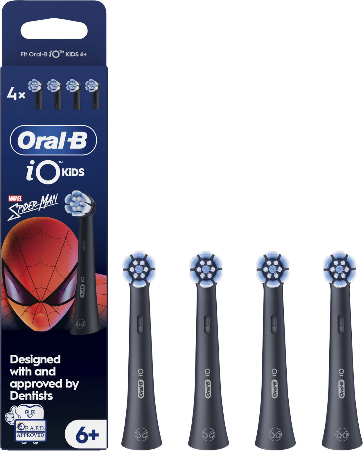 Náhradní hlavice k zubnímu kartáčku Oral-B iO Kids 6+ Marvel Spiderman 4 ks