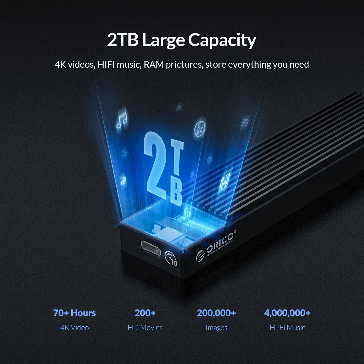 ORICO M.2 NVMe SSD Enclosure