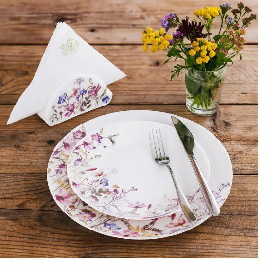 ORION LOUKA round 18-piece porcelain dinner set