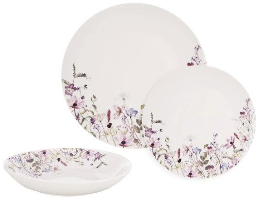 ORION LOUKA round 18-piece porcelain dinner set