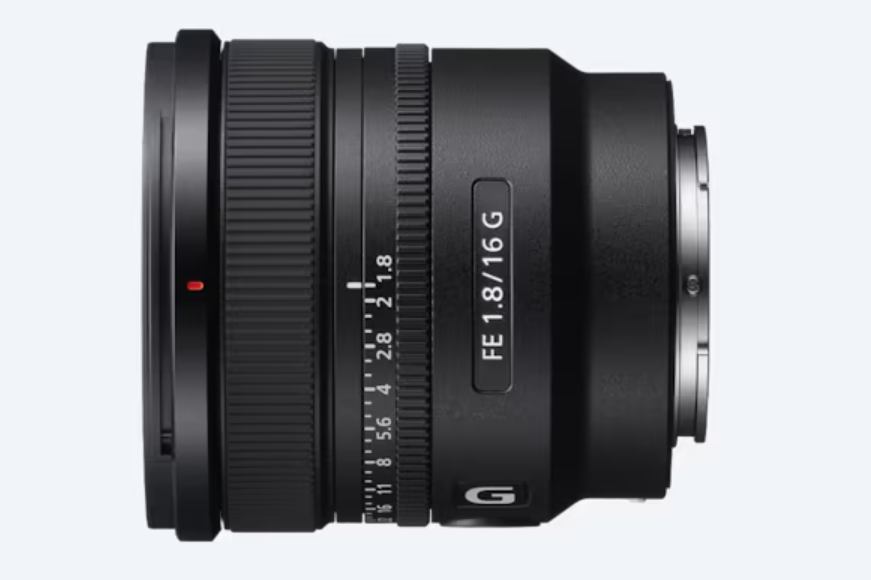 Sony FE 16mm f/1.8 G lens