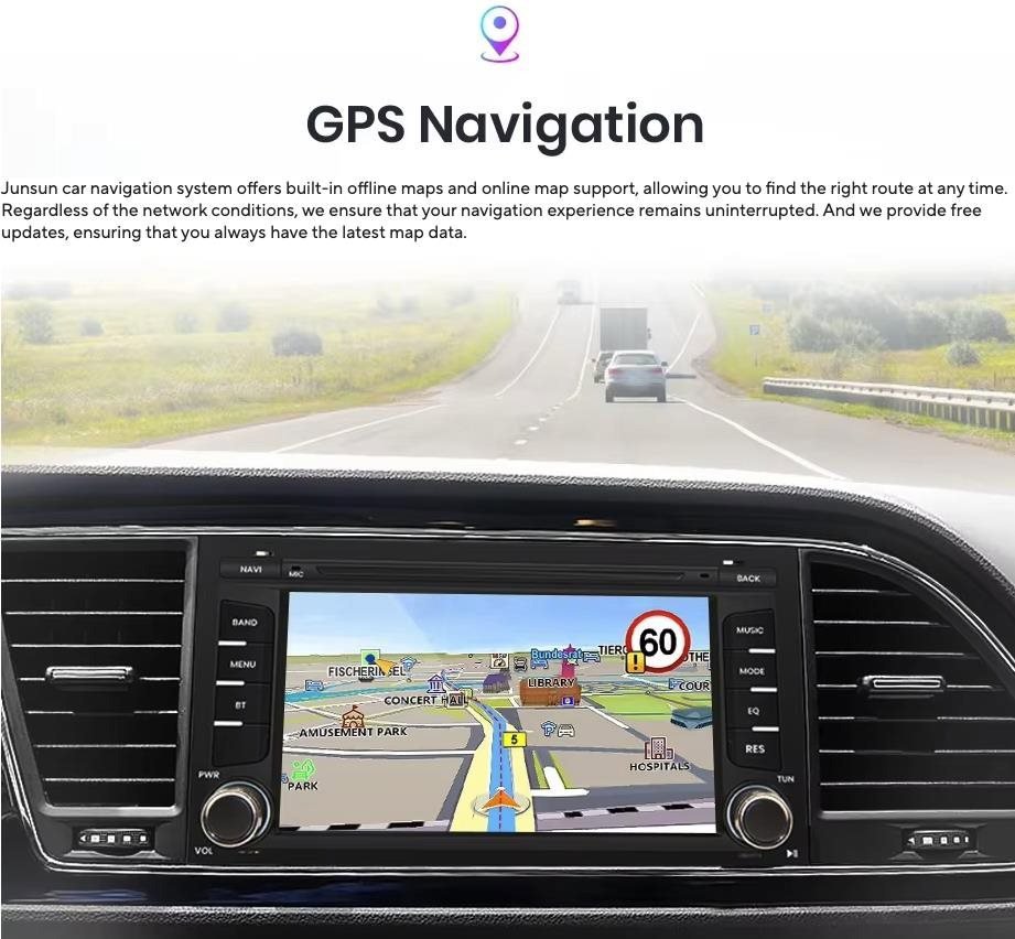 Junsun Car Stereo for Seat Leon MK3 5F 2012-2020, Seat Ibiza 2016 with GPS Navigation, Android
