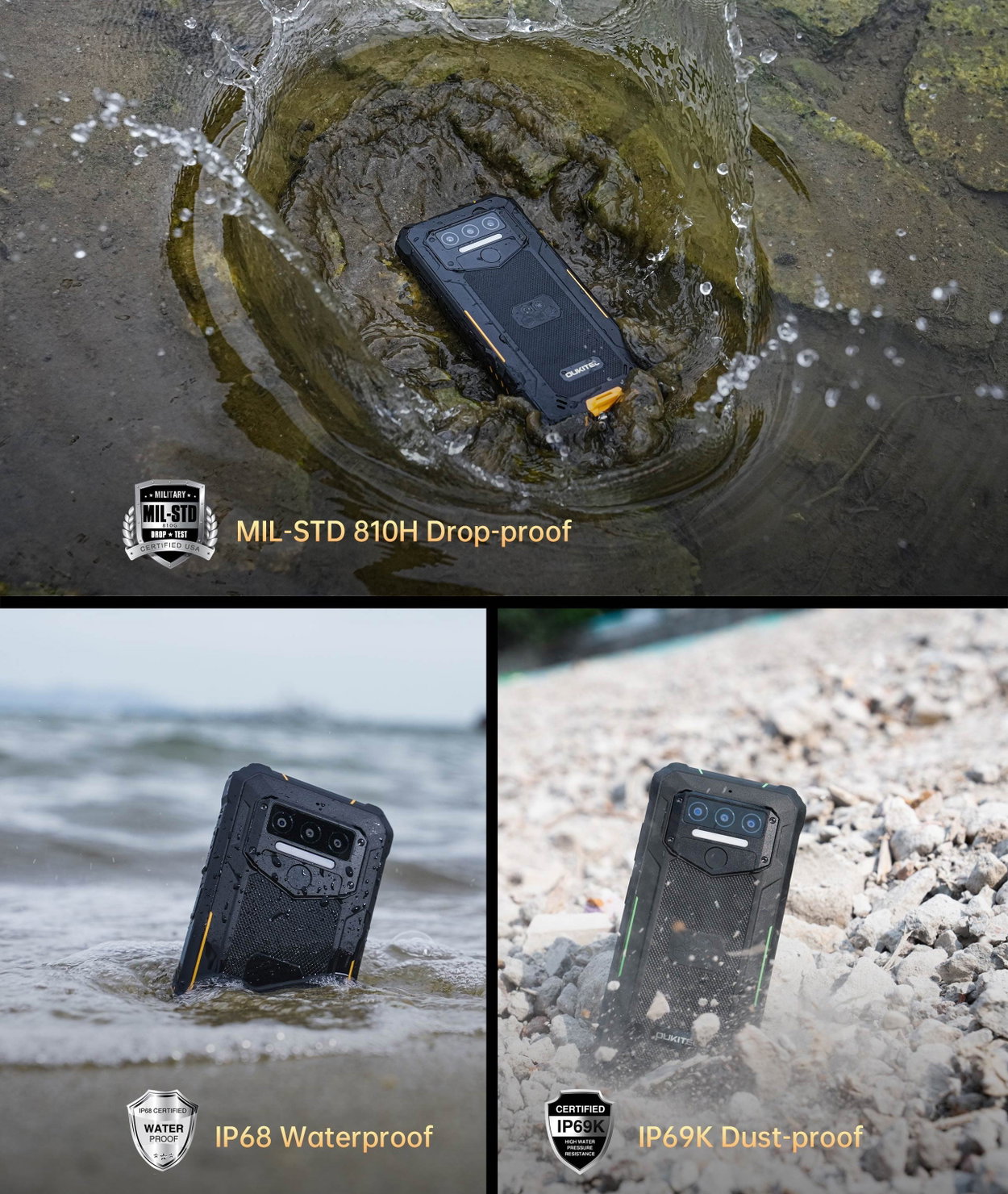 Oukitel WP23 Plus 8GB/25GB black mobiltelefon