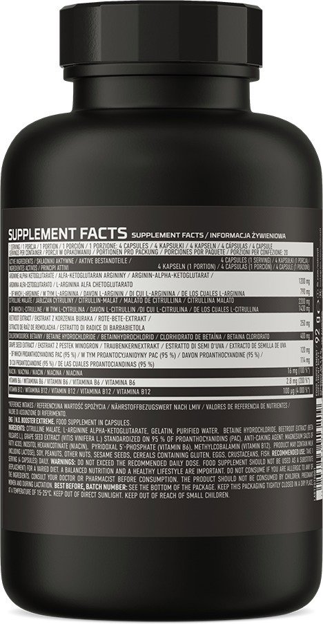 OstroVit NO Booster Extreme - back side