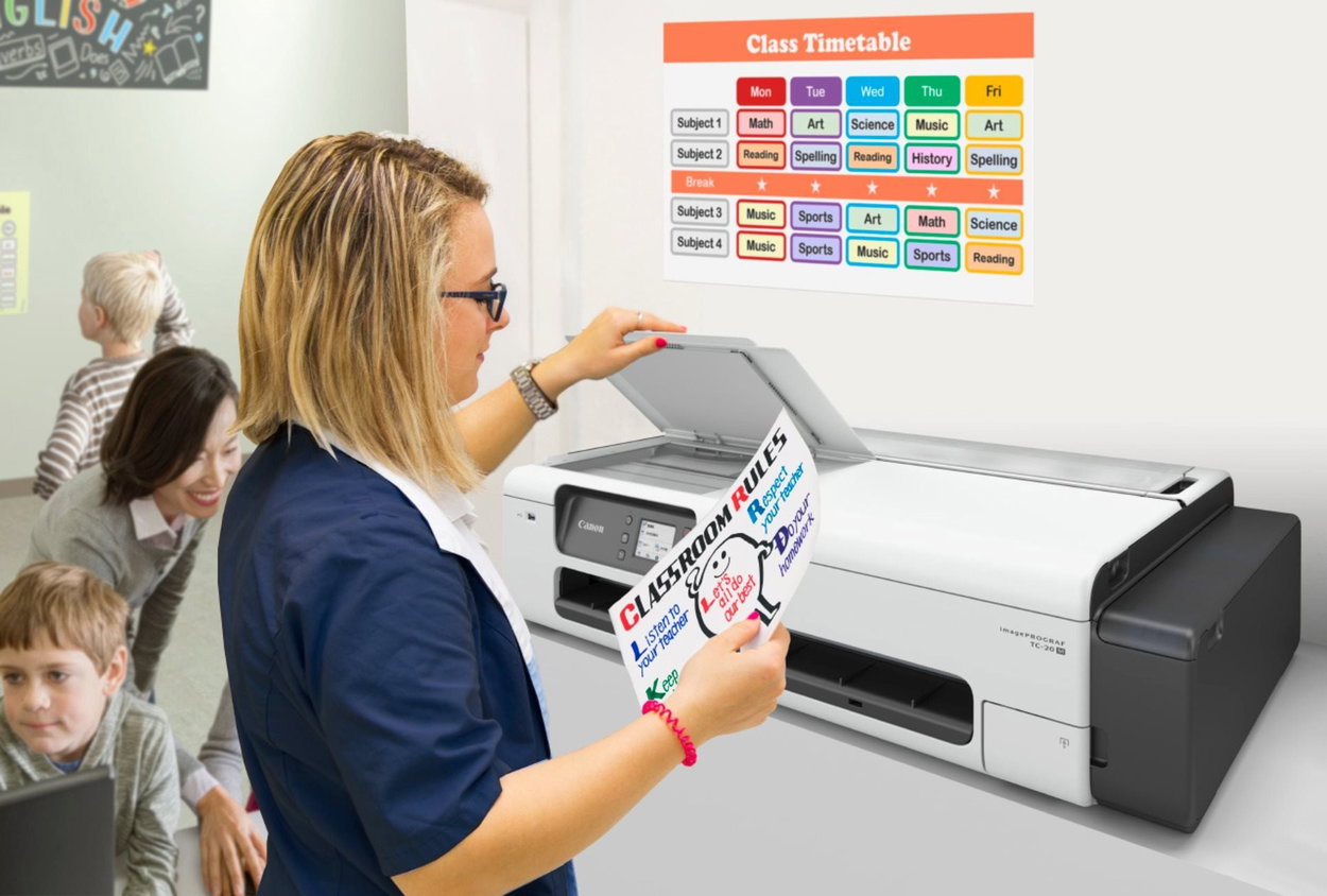 Canon ImagePROGRAF TC-21M Plotter with A4 Scanner and SD-24 Stand
