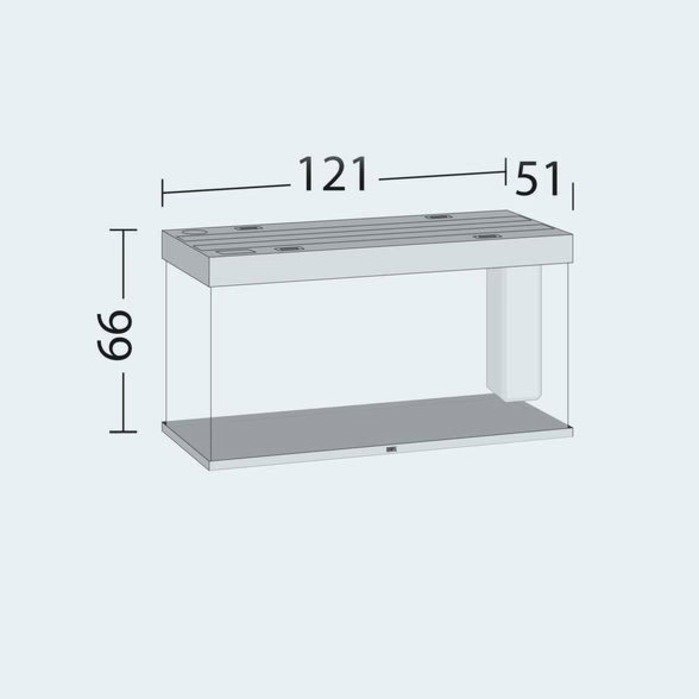Aquarium set Juwel Rio 350 LED light brown