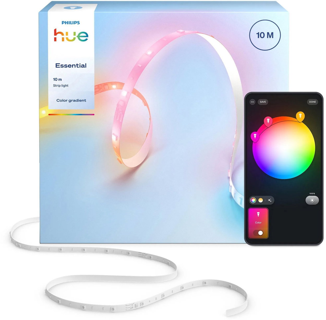 Philips Hue Essential RGBIC RGB 10 m LED strip