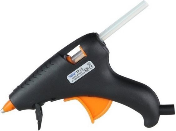 Tavná pistole TUSON mini 15 W se hodí pro tyčinky o průměru 7 mm