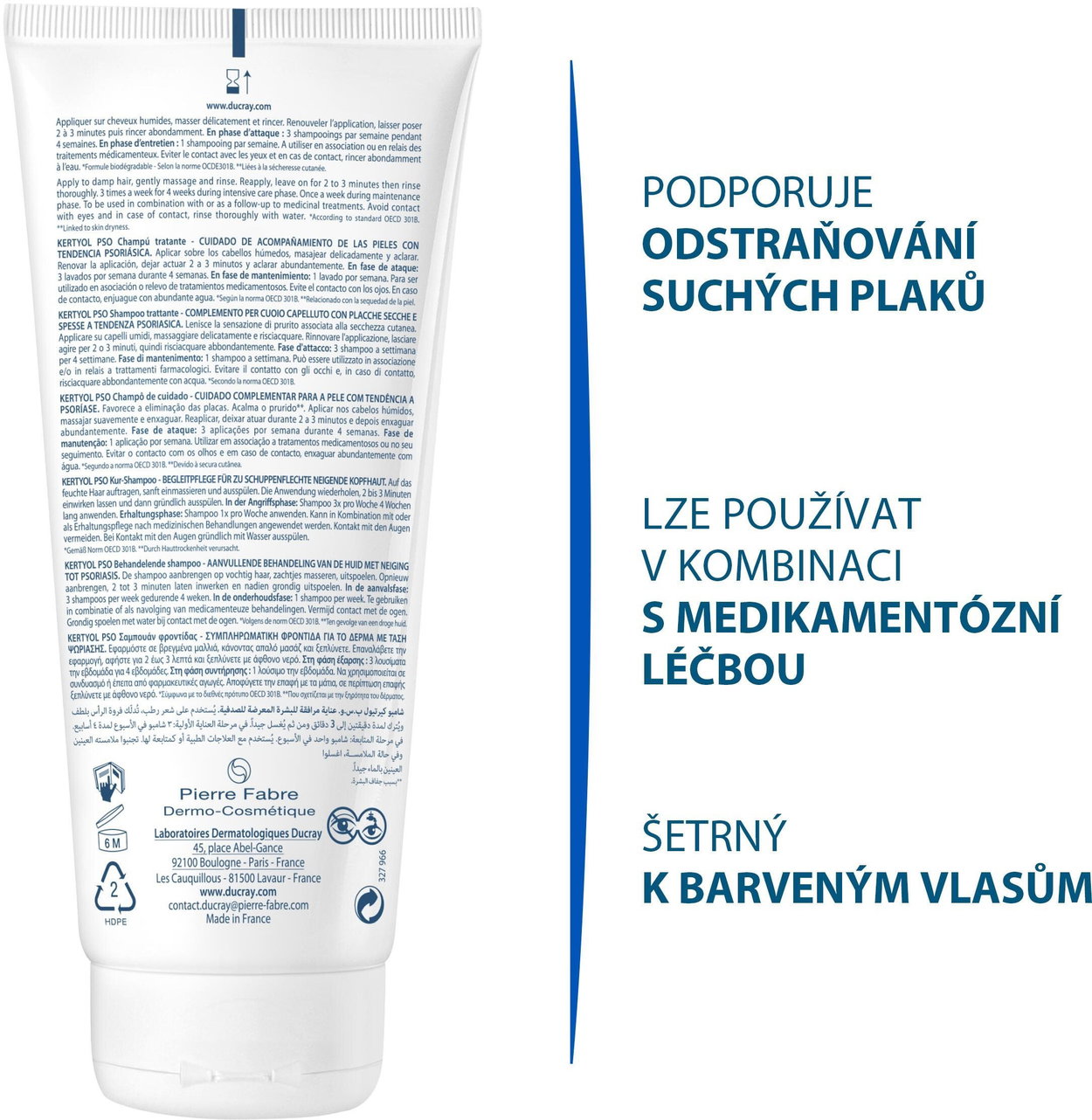 Šampon DUCRAY Kertyol PSO Rebalancing Shampoo 200 ml