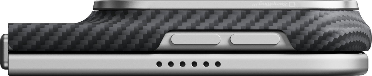 Pitaka Edge Case Back Cover Black Grey Twill iPhone Duo mobile phone case
