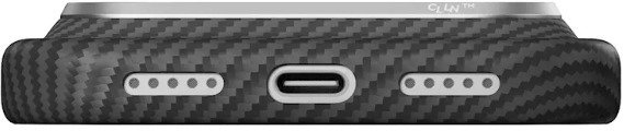 Pitaka Edge Case Black Grey Twill iPhone 18 Pro mobiltok