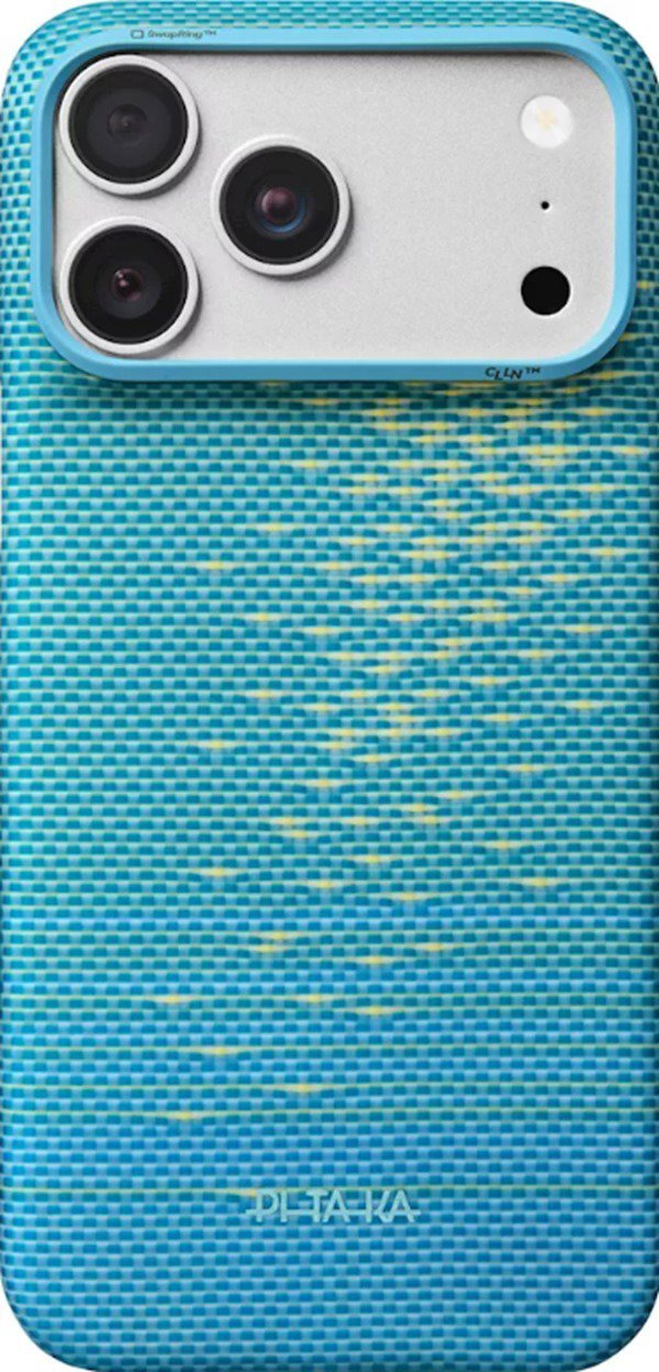 Obal na mobil Pitaka Edge Case Lucid Blue iPhone 18 Pro Max