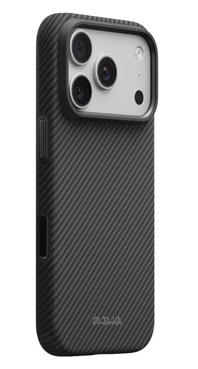 Handyhülle Pitaka Summa Case Black Grey Twill iPhone 18 Pro