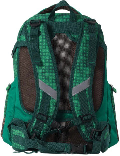 PIXIE CREW Mine&Craft student backpack, green, 100 pixels