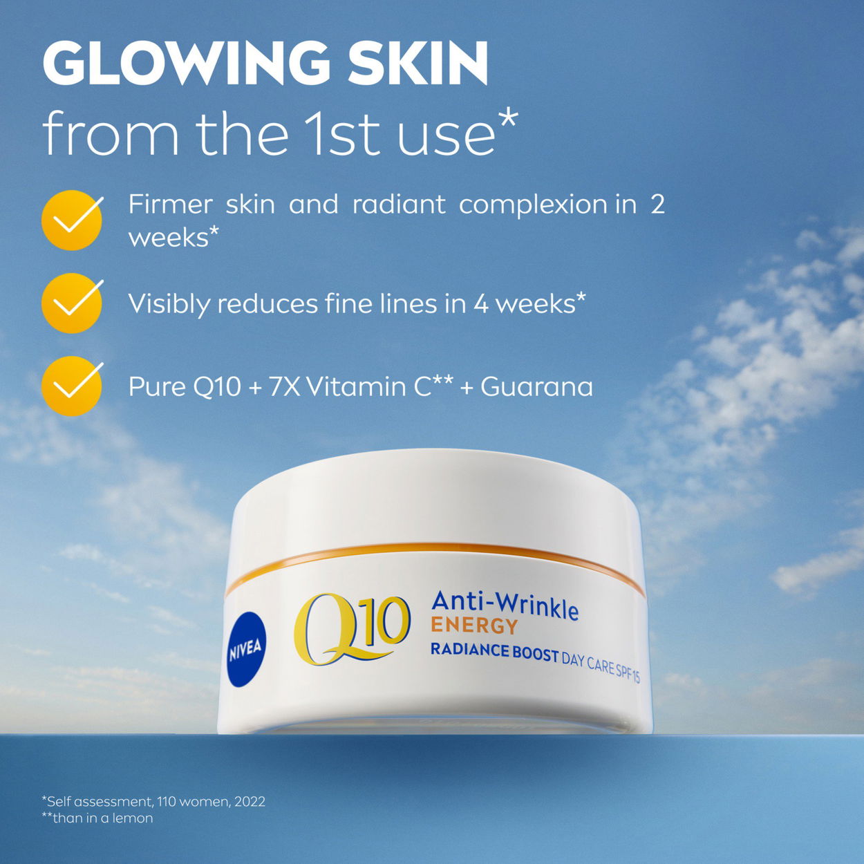 Pleťový krém Nivea Q10 plus C Anti-wrinkle Energizing Day Care 50 ml