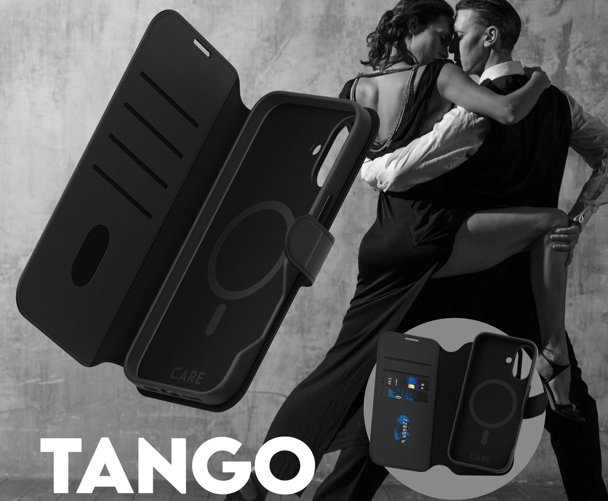 Kryt na mobil PanzerGlass CARE Tango 2v1 Wallet
