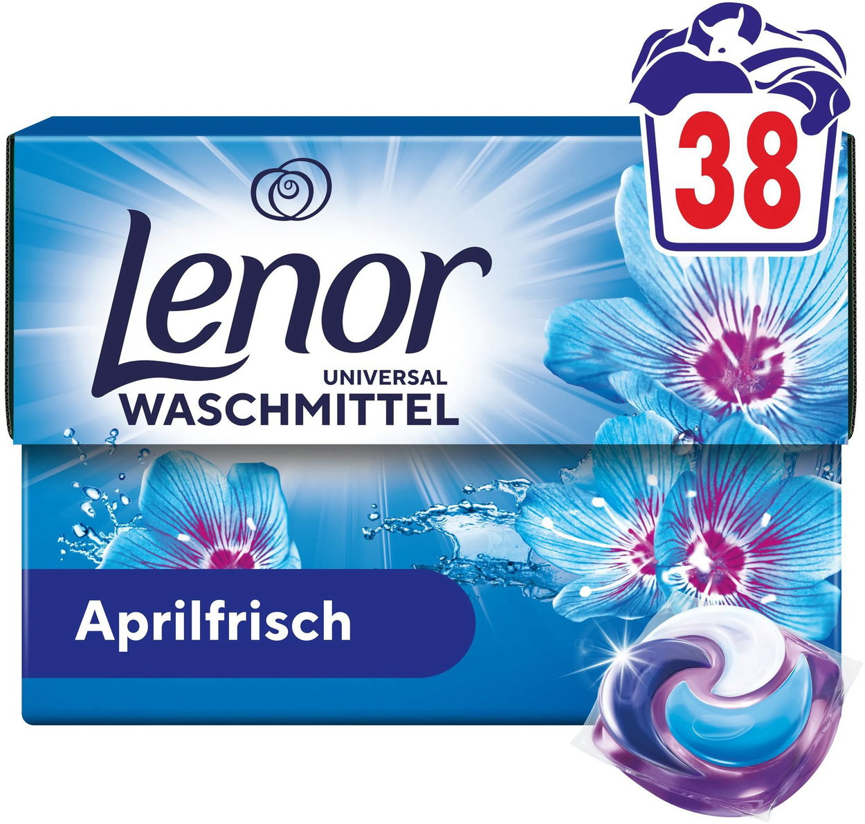 Washing capsules LENOR Universal Aprilfrisch 38 pcs