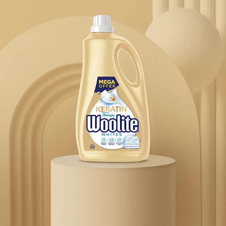 Washing gel WOOLITE Extra White Brillance 2×3.6 l (120 washes)