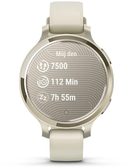 Garmin Lily 2 Active Lunar Gold/Bone Silicone Band