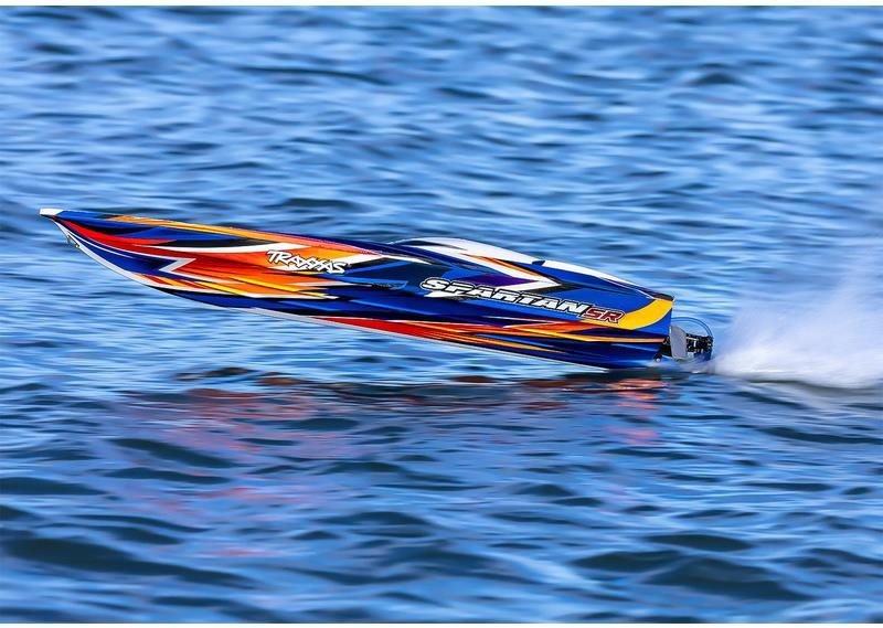 RC boat Traxxas Spartan SR orange