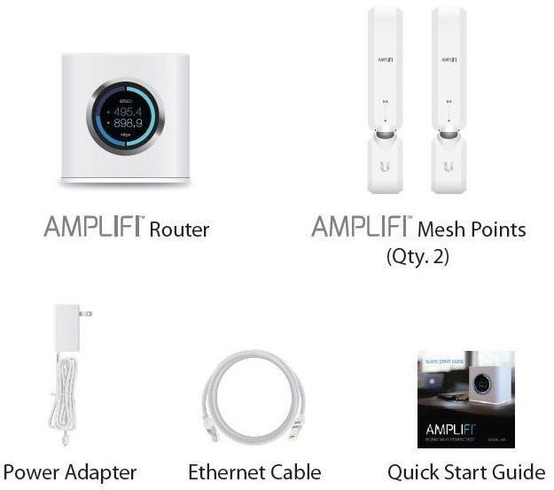 WiFi systém Ubiquiti AmpliFi HD Home Wi-Fi Router + 2x Mesh Point