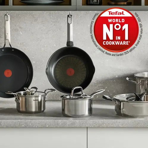 Stielkasserolle Tefal Emotion+ E32822 16 cm mit Deckel