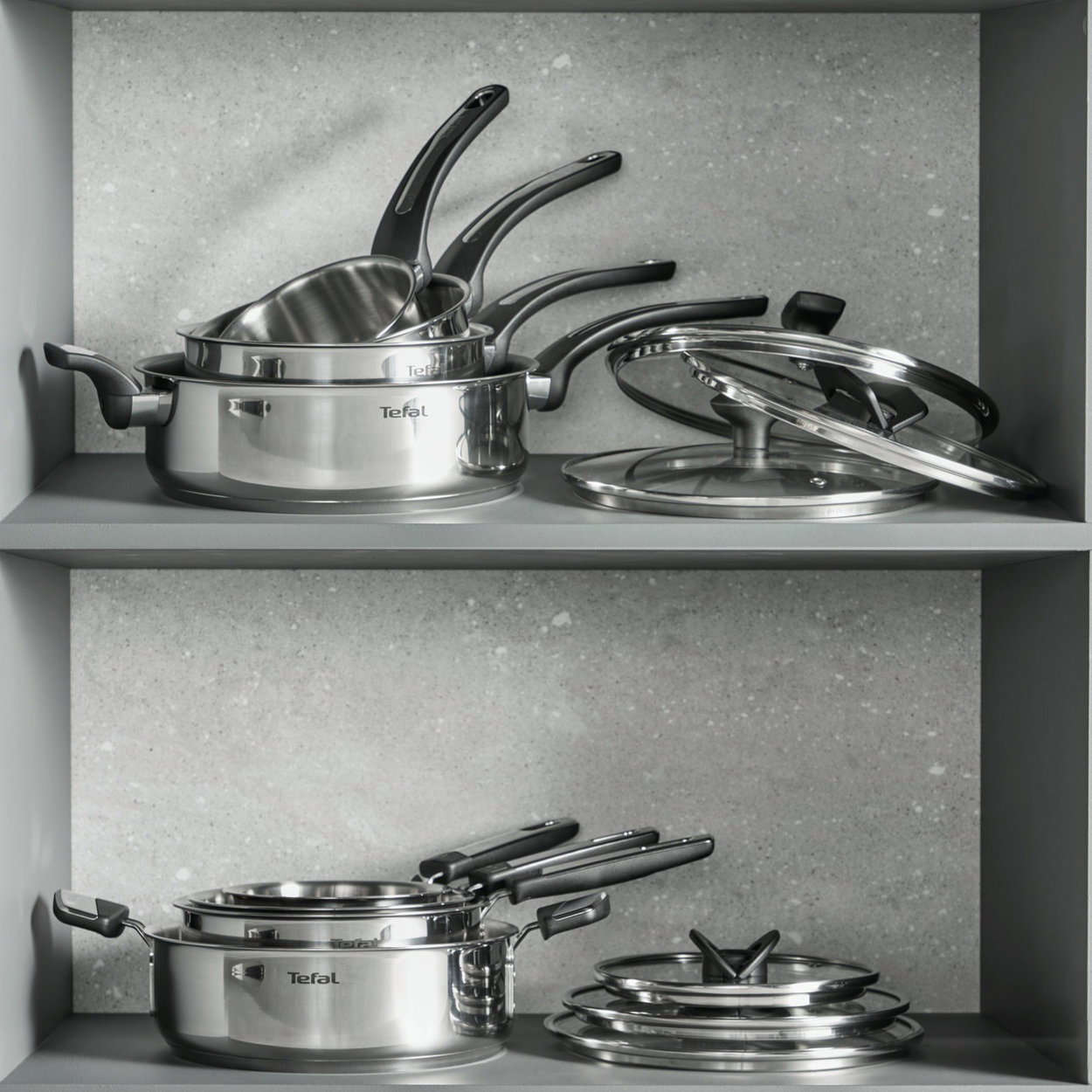 Stielkasserolle Tefal Emotion+ E32822 16 cm mit Deckel