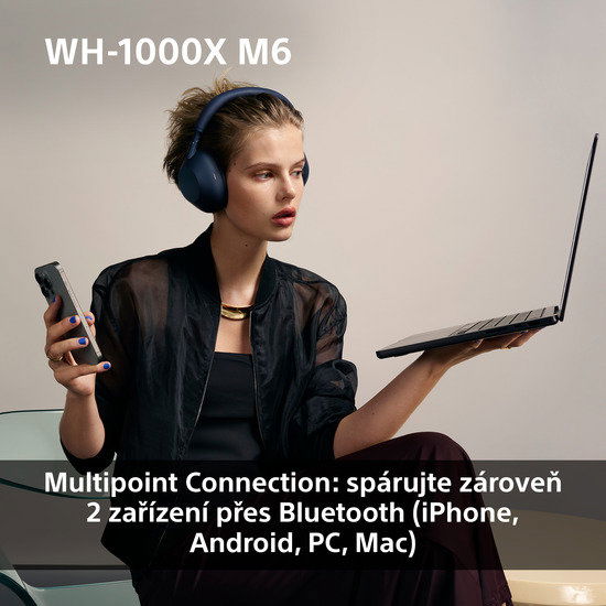 Bezdrátová sluchátka Sony Noise Cancelling WH-1000XM6