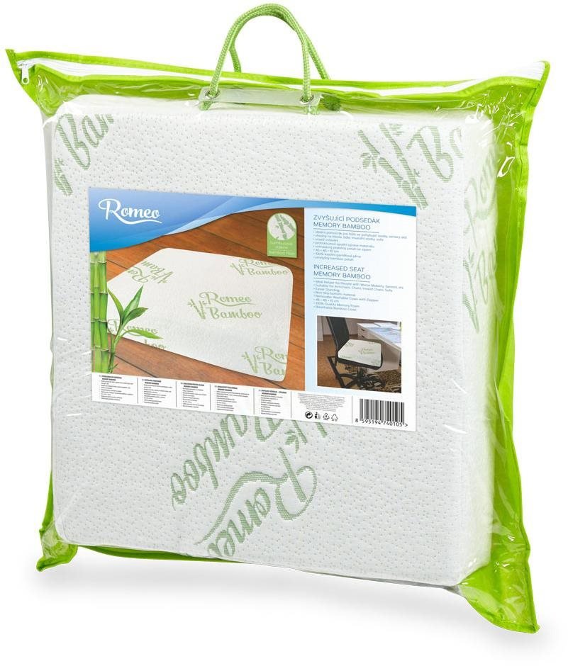Romeo Memory Bamboo booster seat cushion for chair 45 × 45 × 10 cm