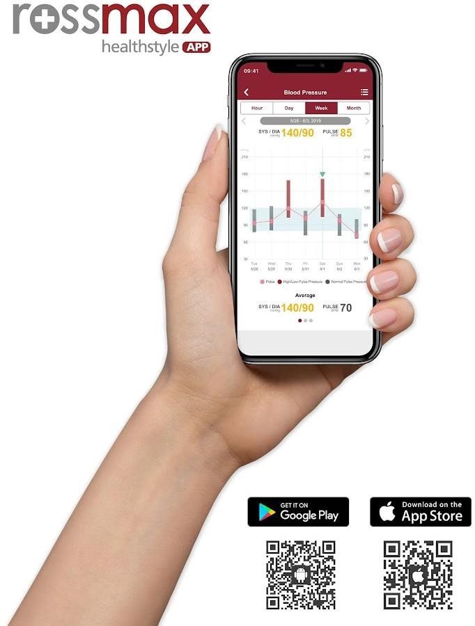 Rossmax X5 BT blood pressure monitor