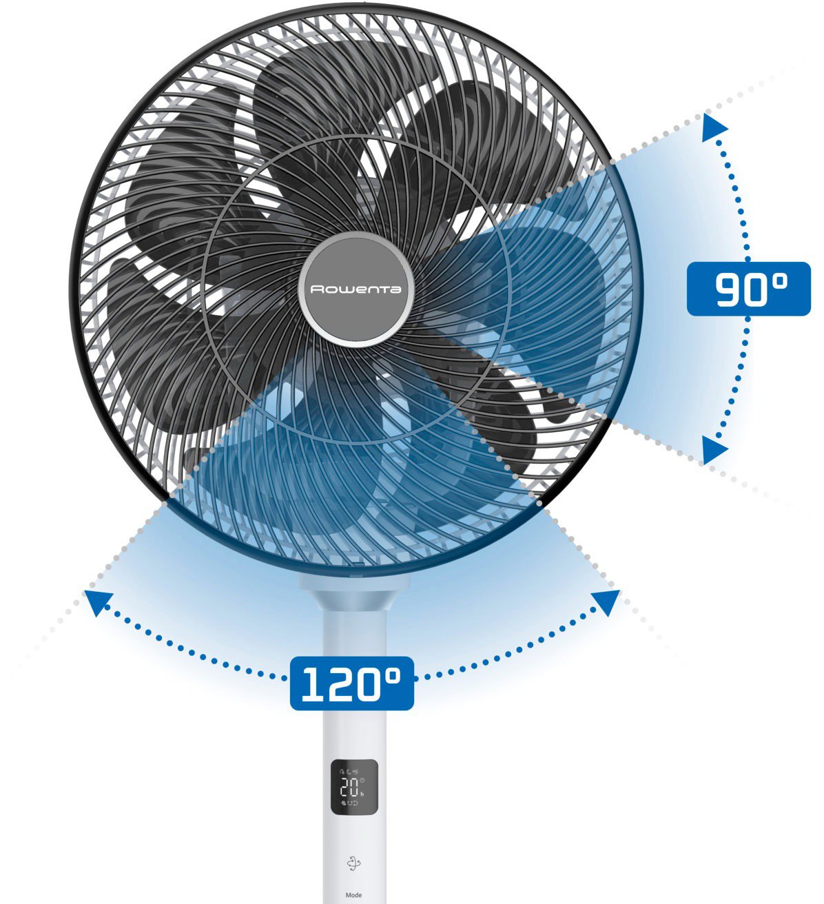 Fan Rowenta QV5040F1 Turbo Silence Compact 3D Multiflow