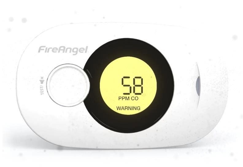 Detektor plynu Multifunkční digitální detektor CO FireAngel FA3322 s LCD displejem